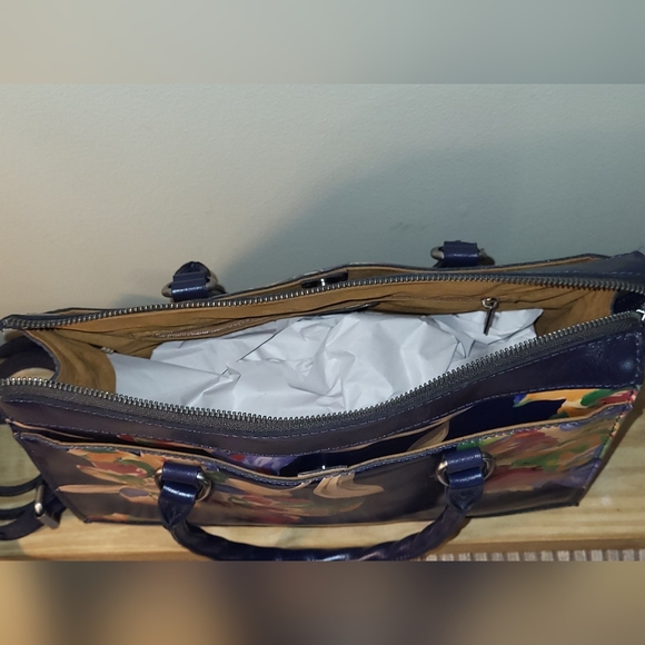 🌺Beautiful Patricia Nash Josselin Leather Satchel - Picture 11 of 16